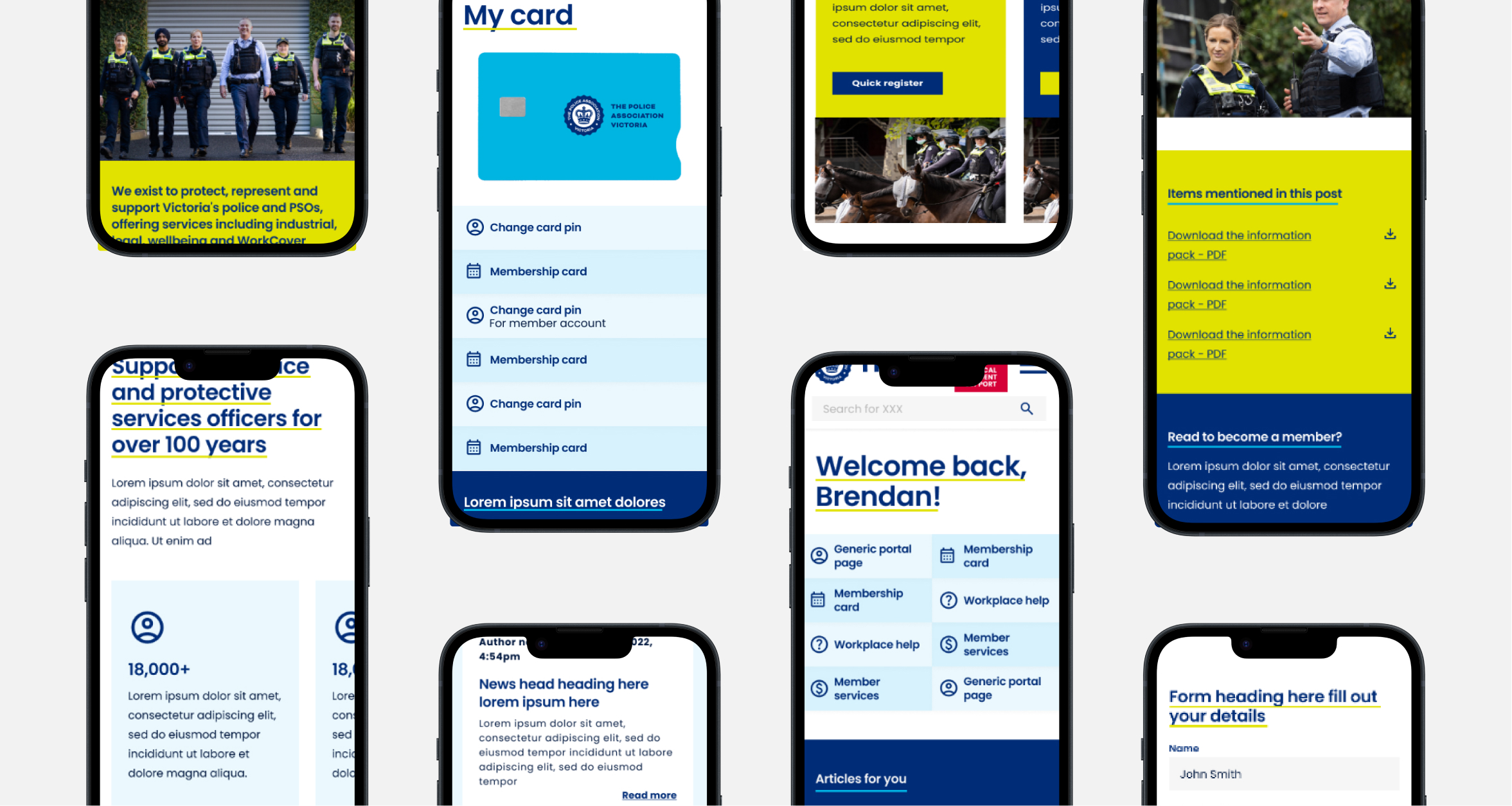 Multiple phone displays