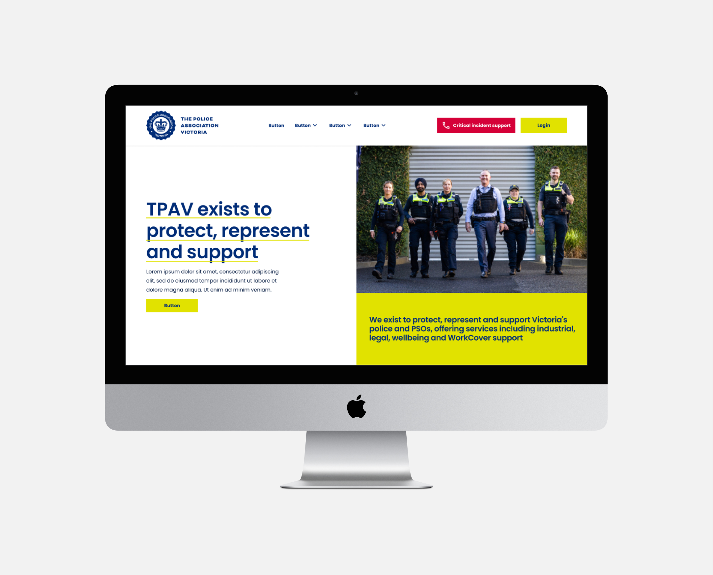 Homepage concept design