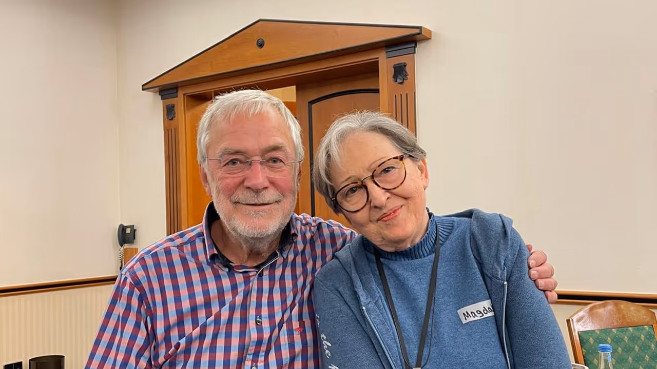 Gerald Hüther mit Magdalena in Göttingen bei der Akademie für Potenzialentfaltung