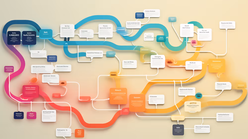 A complex flowchart.
