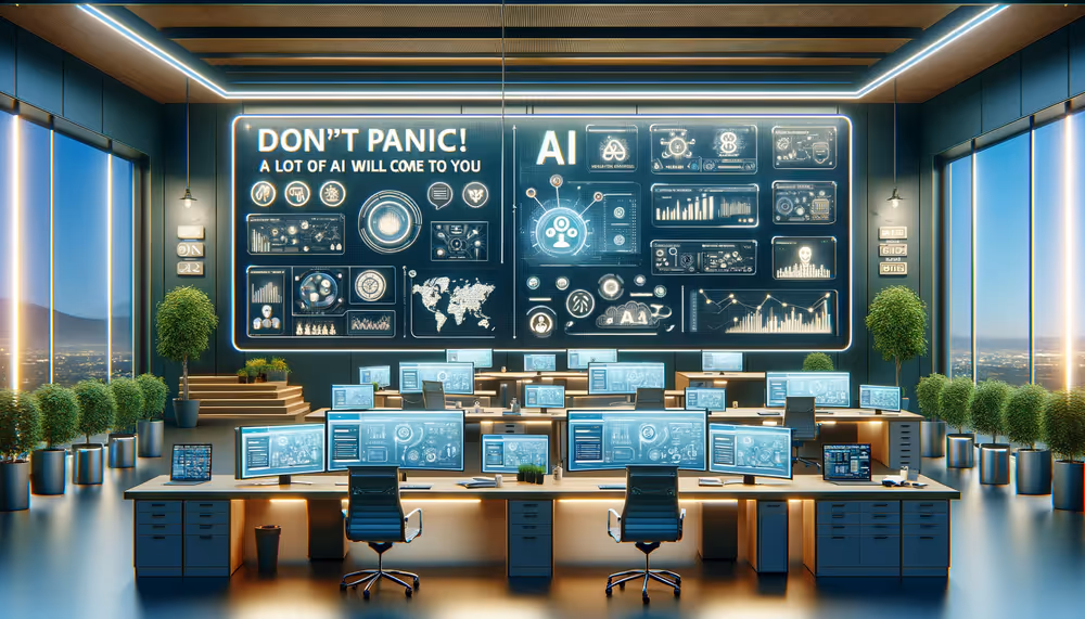 DON'T PANIC! A LOT OF AI WILL COME TO YOU,