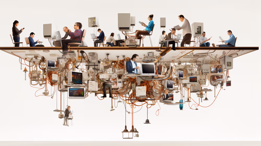 An illustration showing inverted thinking for digitising events.