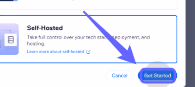 Blue arrow pointing to a