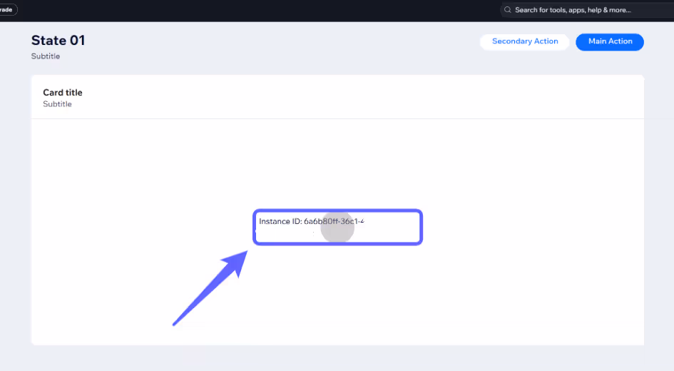 UI screen titled