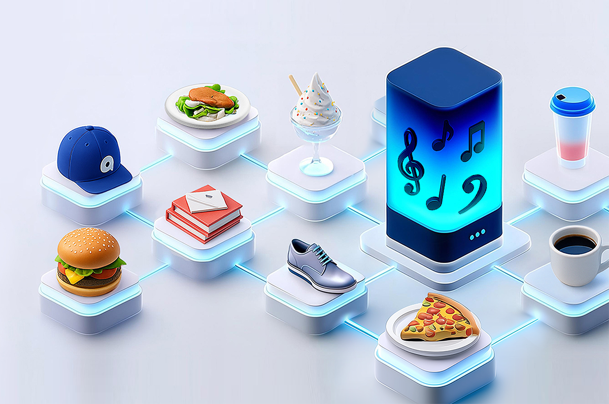 Key visuals of the audio advertising platform snaks connected to small business owners