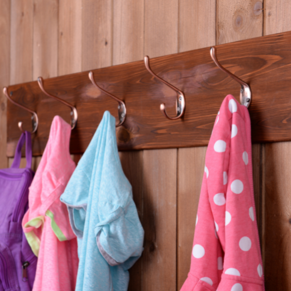 Handy hooks to hang baby clothing