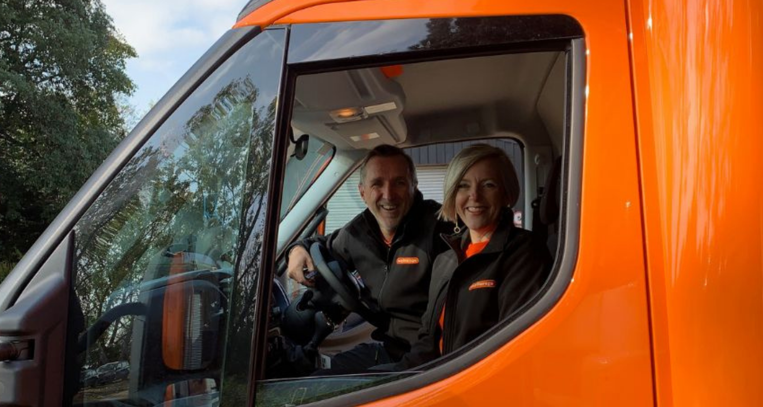 Alex and Emma Glass from easyStorage Thames Valley