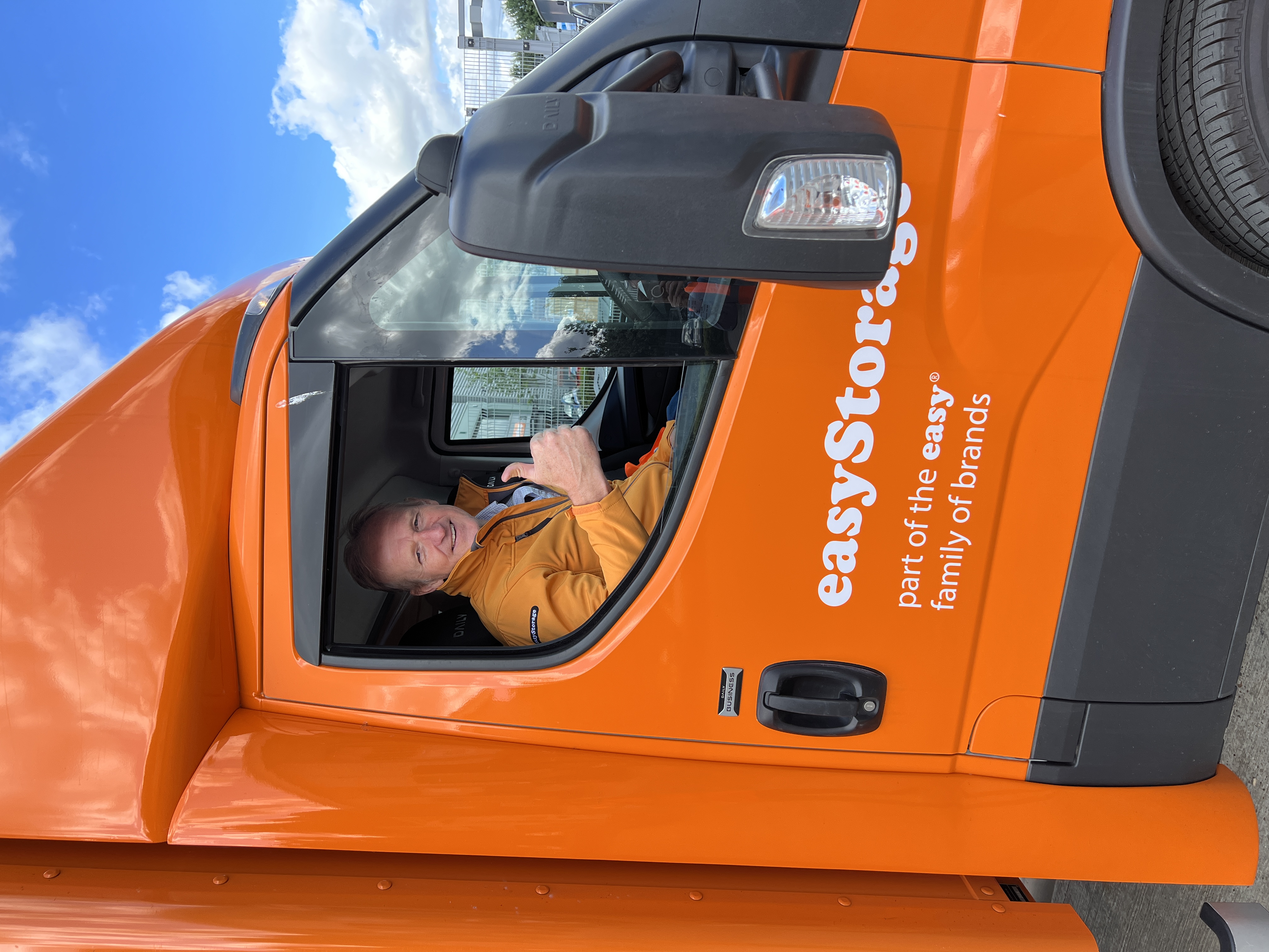 Tom setting off to offer self storage to Devon