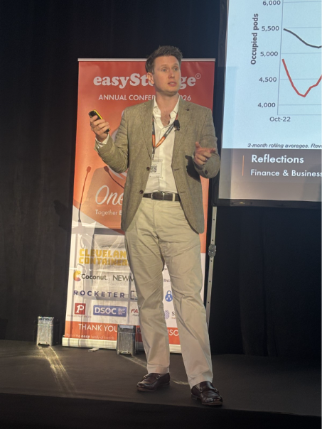 James Thomas launching PULSE, the easyStorage franchise performance dashboard