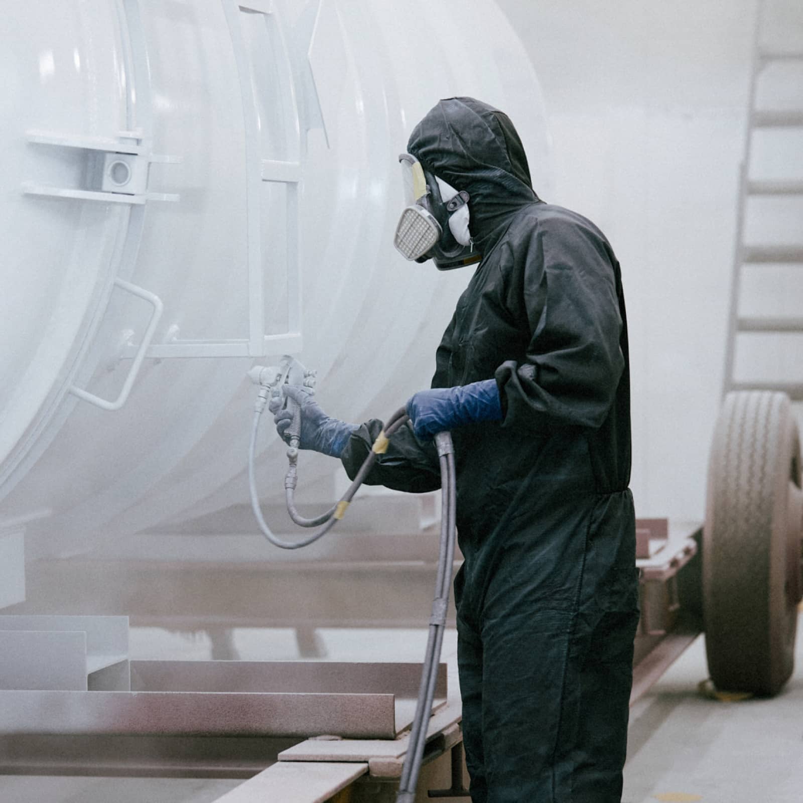 Rebel Vac Systems new office building, large logo on front