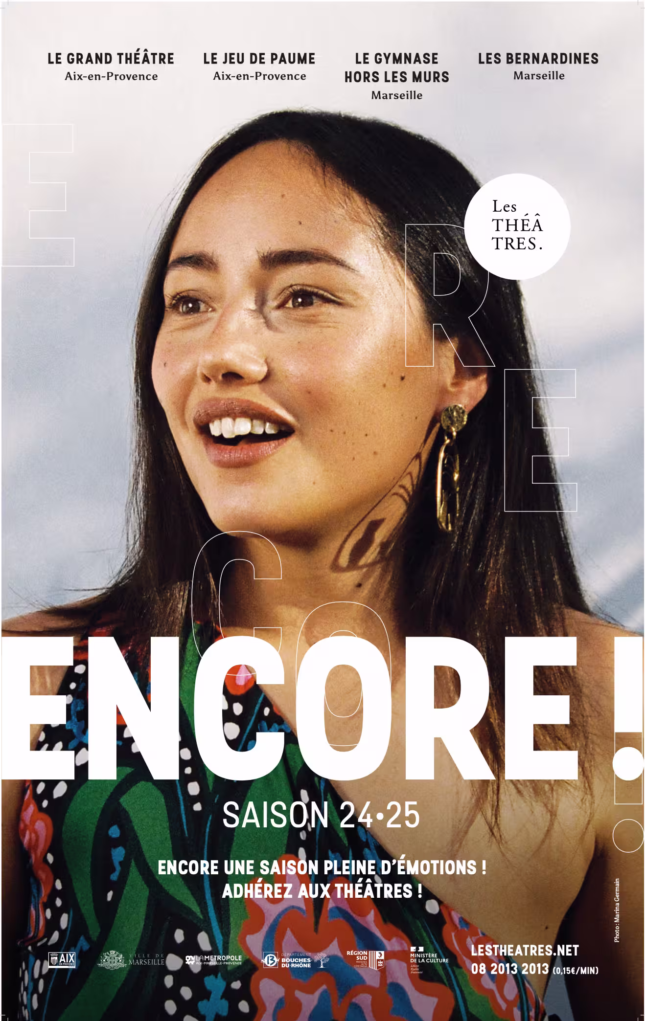Cultural poster campaign Théâtres Marseille 35mm silver photograph