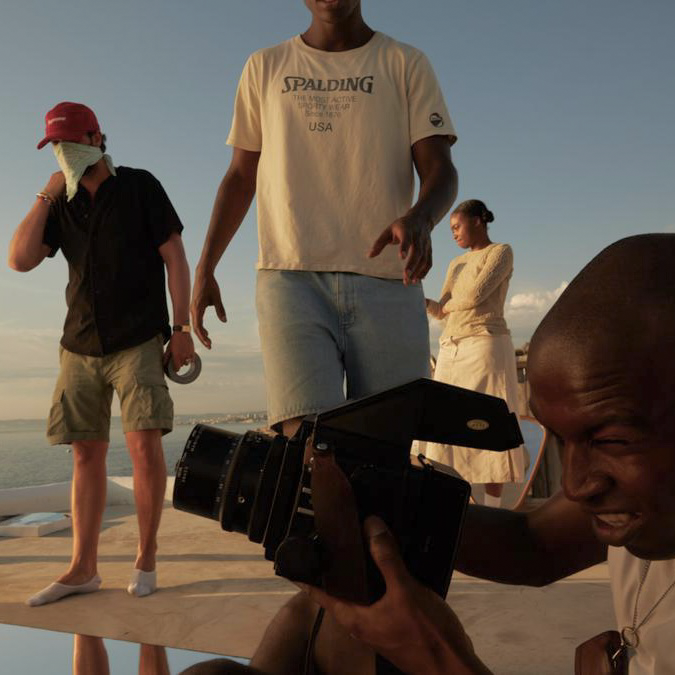 Mobile production photo shoot Sampha Mediterranean coast Bengale