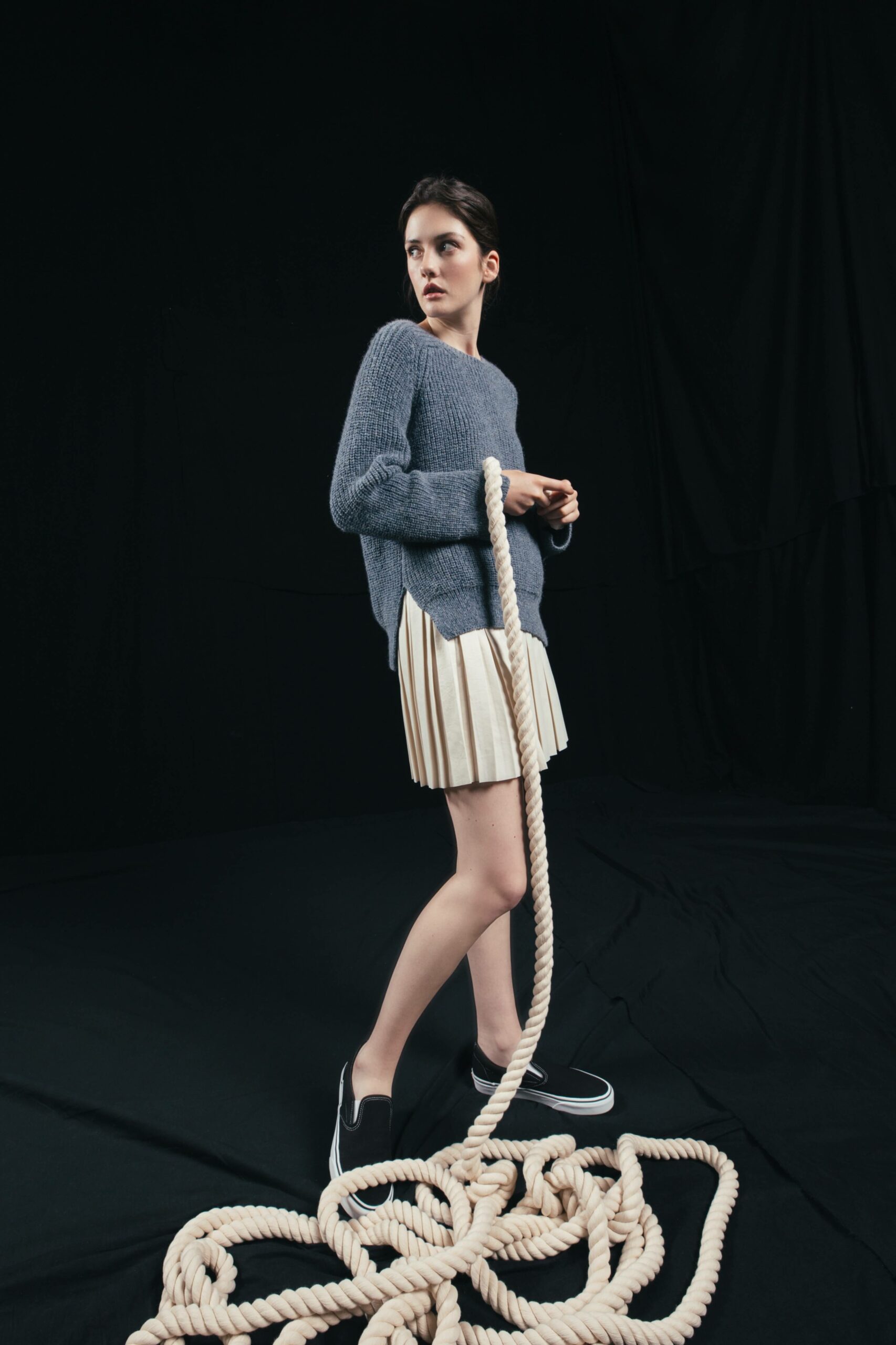 Shooting mode collection Lostenn haute couture plissage studio Paris