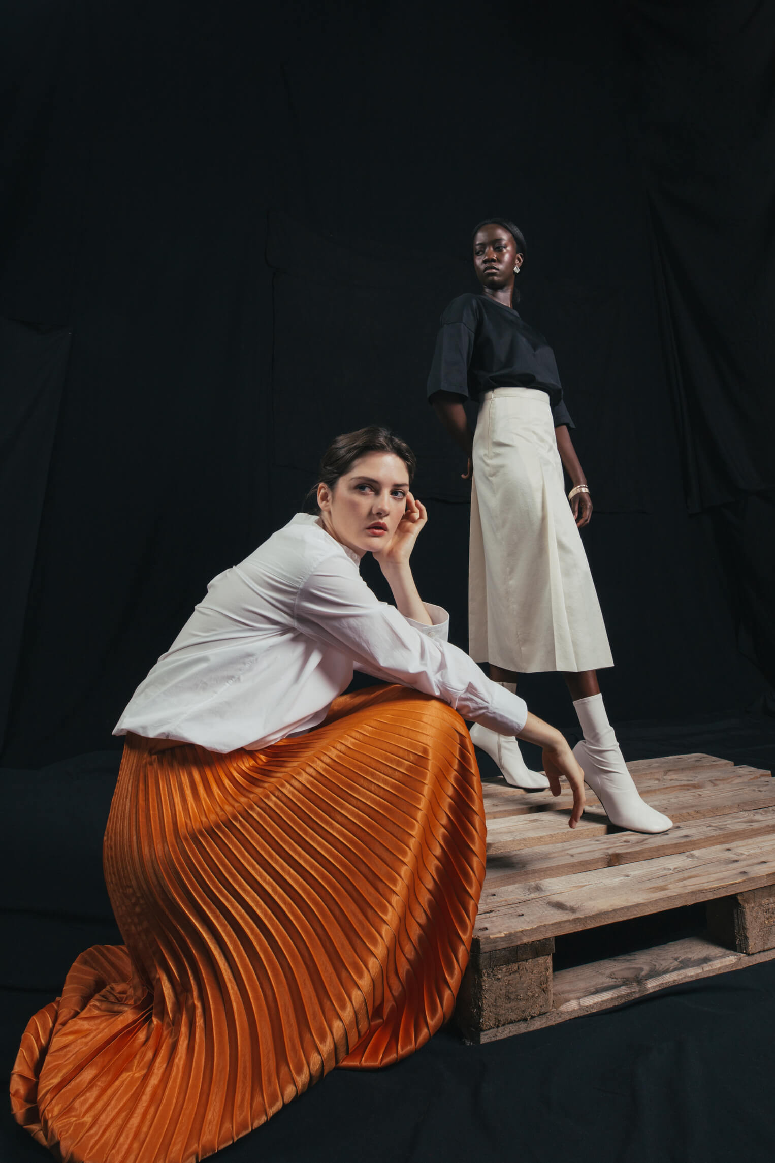 Shooting lookbook haute couture Lostenn studio lumière naturelle Paris