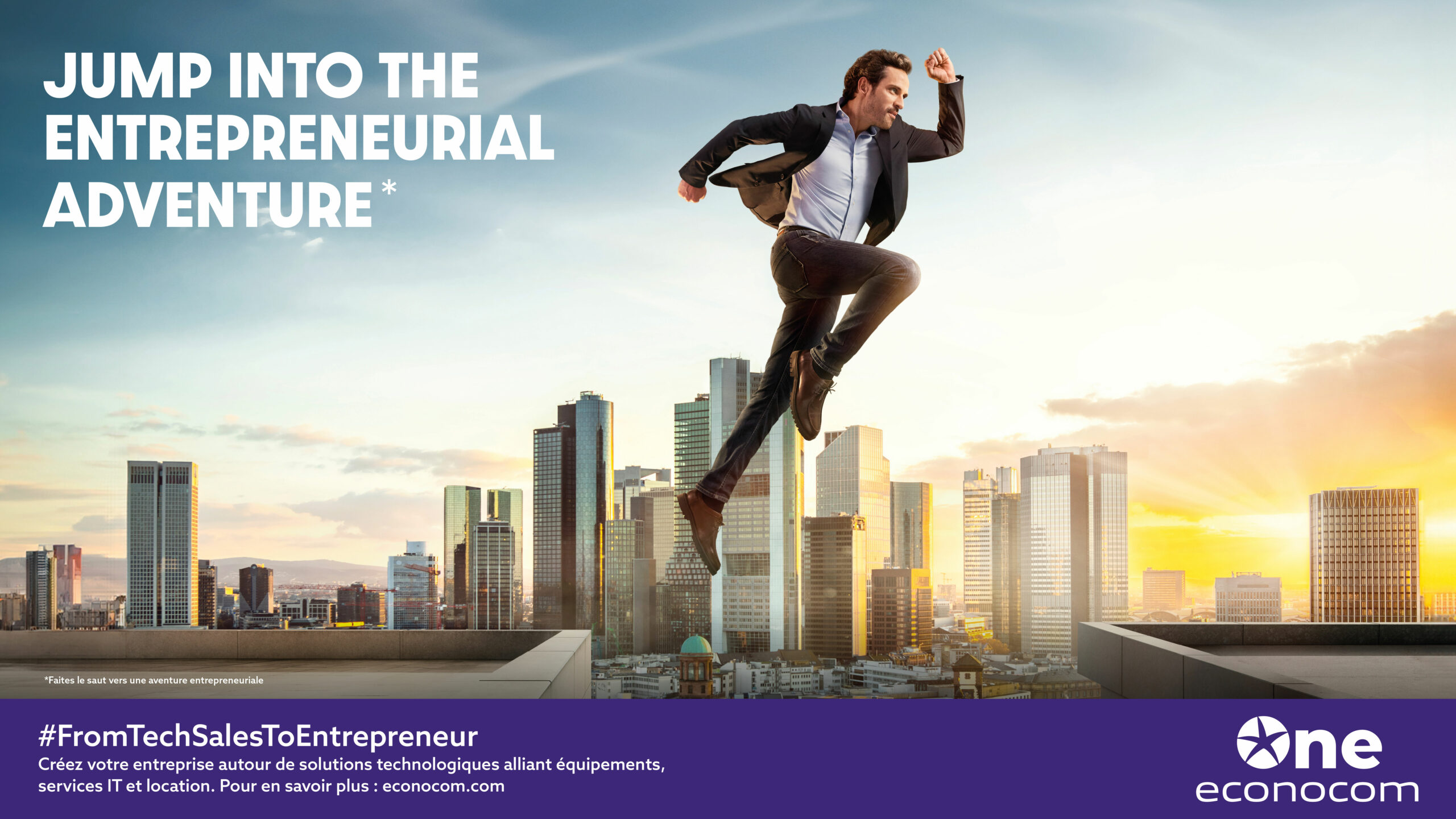 Affichage publicitaire Econocom Europe - Production photographique Bengale Studio