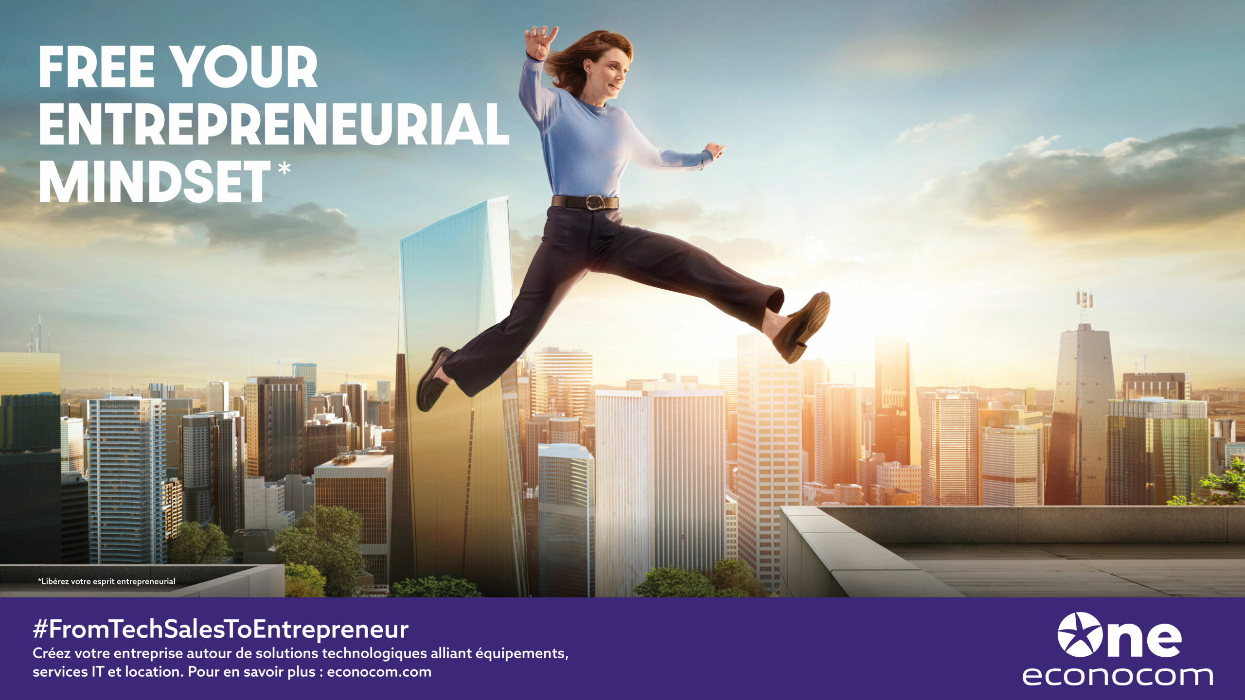 Campagne internationale Econocom - Direction artistique publicité Bengale Paris