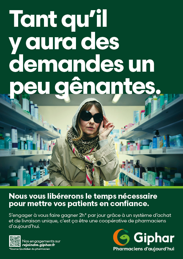 Affiche campagne Giphar pharmacie - Direction artistique publicité Bengale