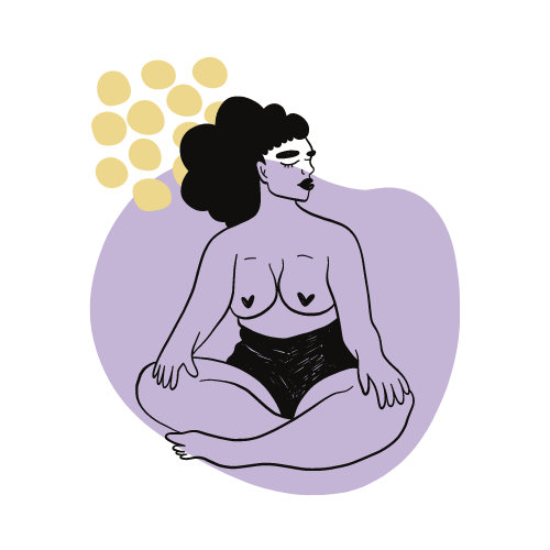 Ragazza contenta di essere entrata in una community di supporto