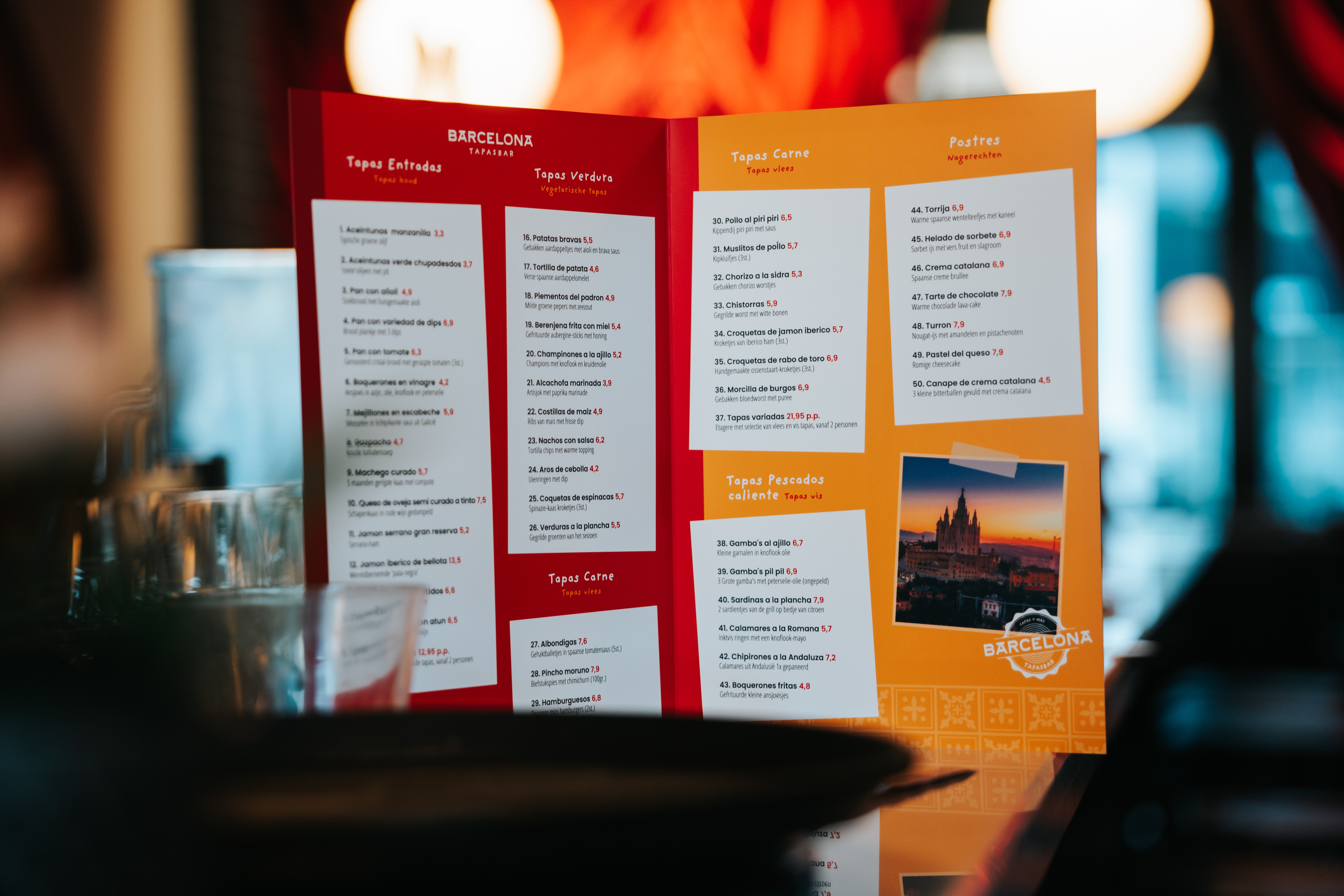 Een nieuw menu voor Barcelona Tapasbar