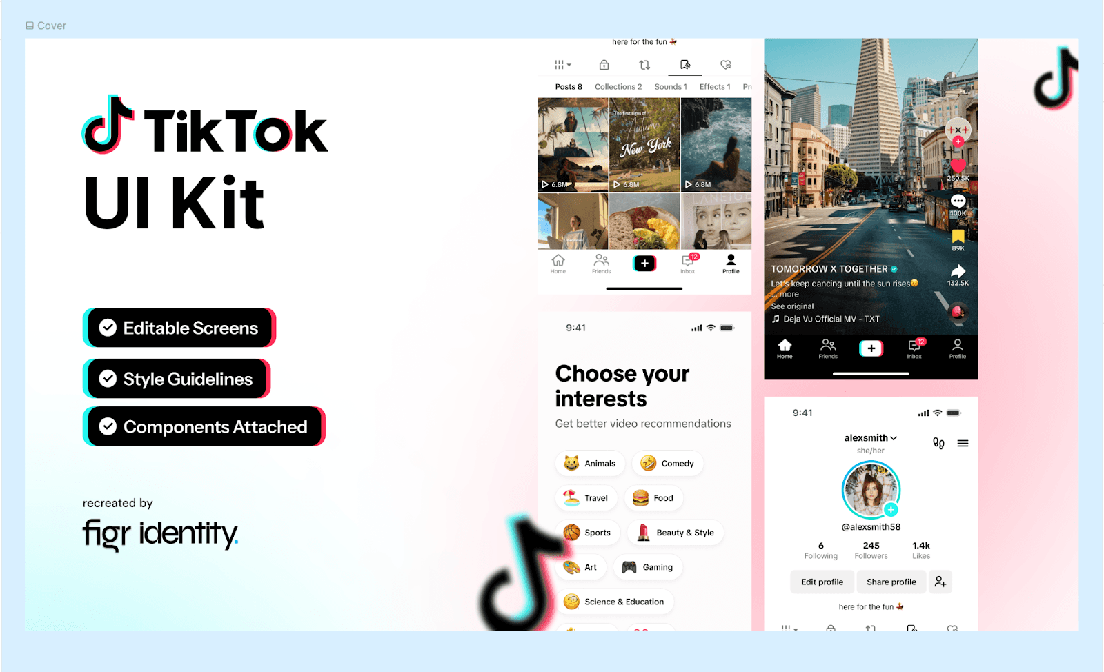 tiktok ui kit