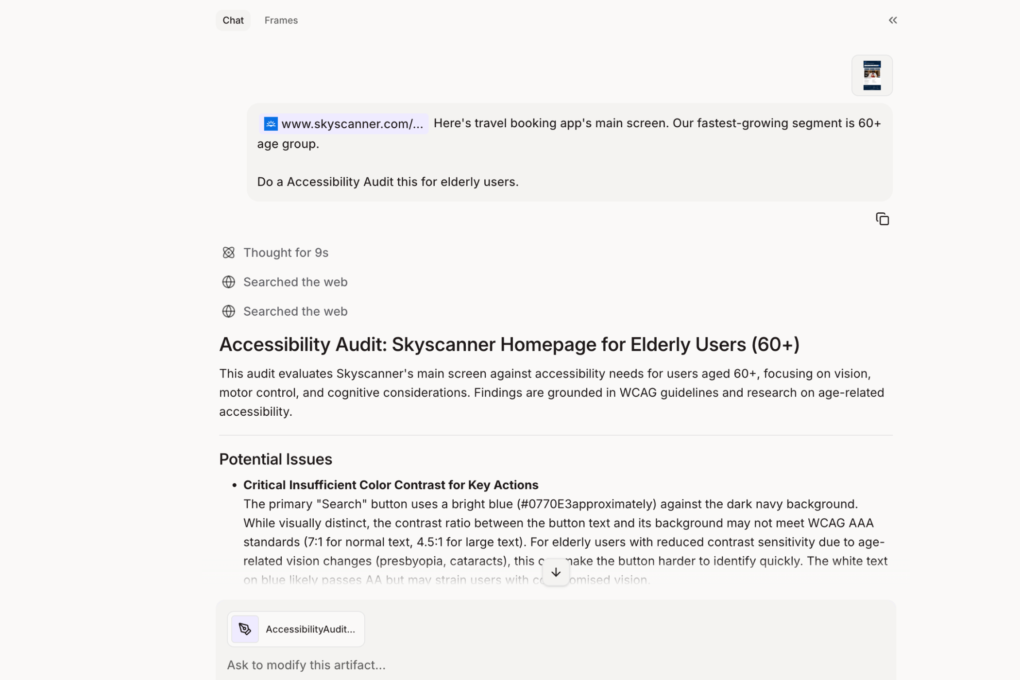 Skyscanner - Elder-Friendly Flight Search