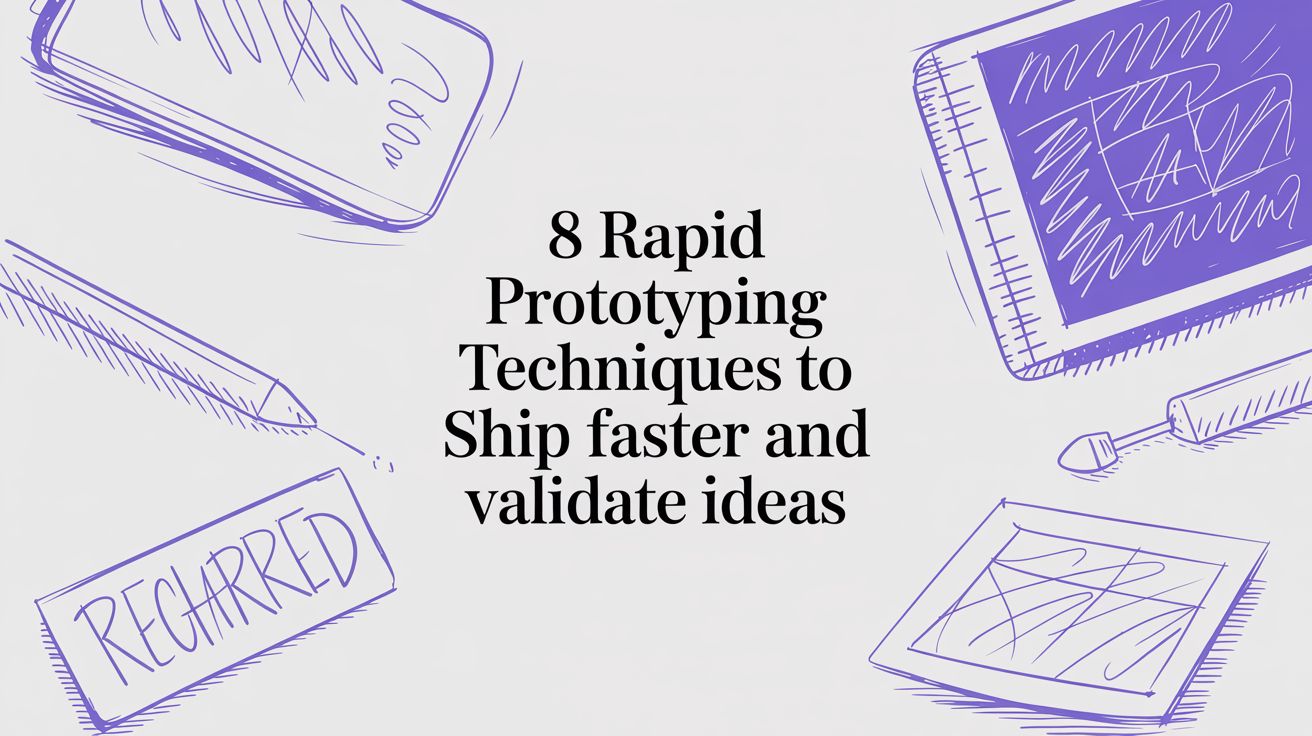 8 Rapid Prototyping Techniques to Ship Faster and Validate Ideas
