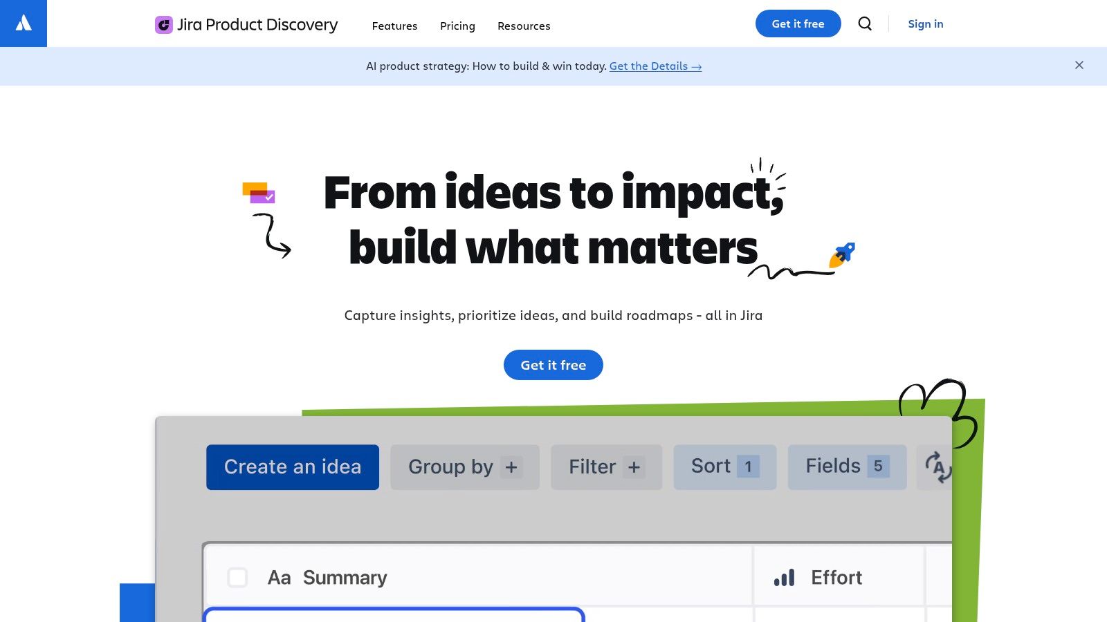 Jira Product Discovery + Atlassian Intelligence
