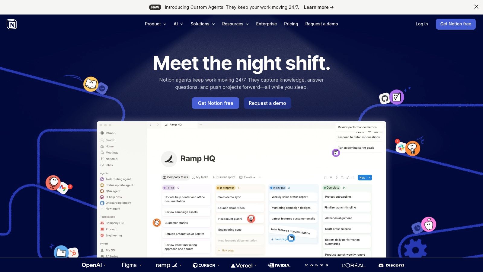 Notion (Notion AI and Custom Agents)