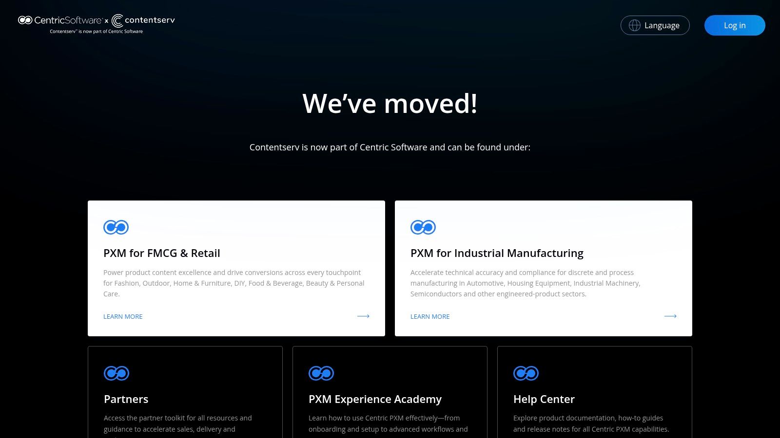 Contentserv's platform for product data management