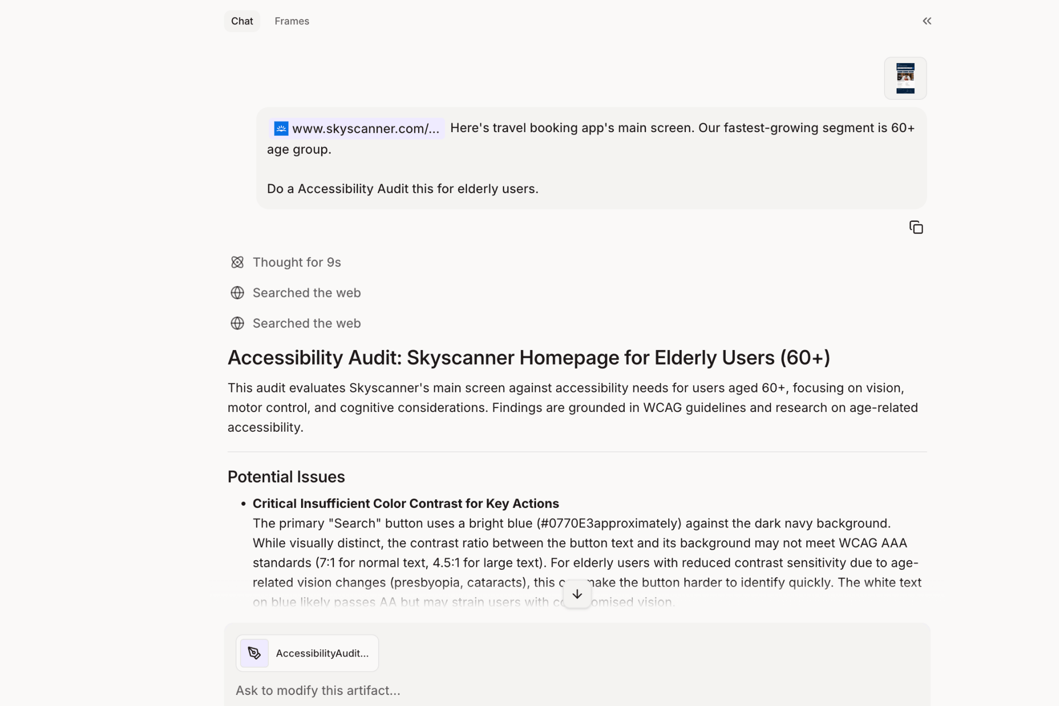 Skyscanner - Elder-Friendly Flight Search