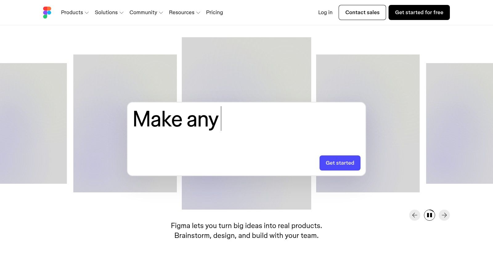 Figma interface showing wireframe designs and component libraries