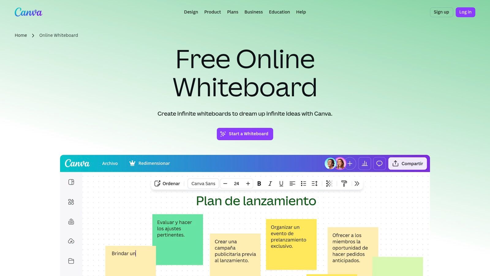 Canva Whiteboards