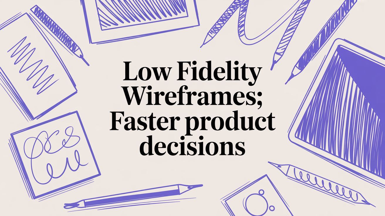 Low Fidelity Wireframes: Faster Product Decisions