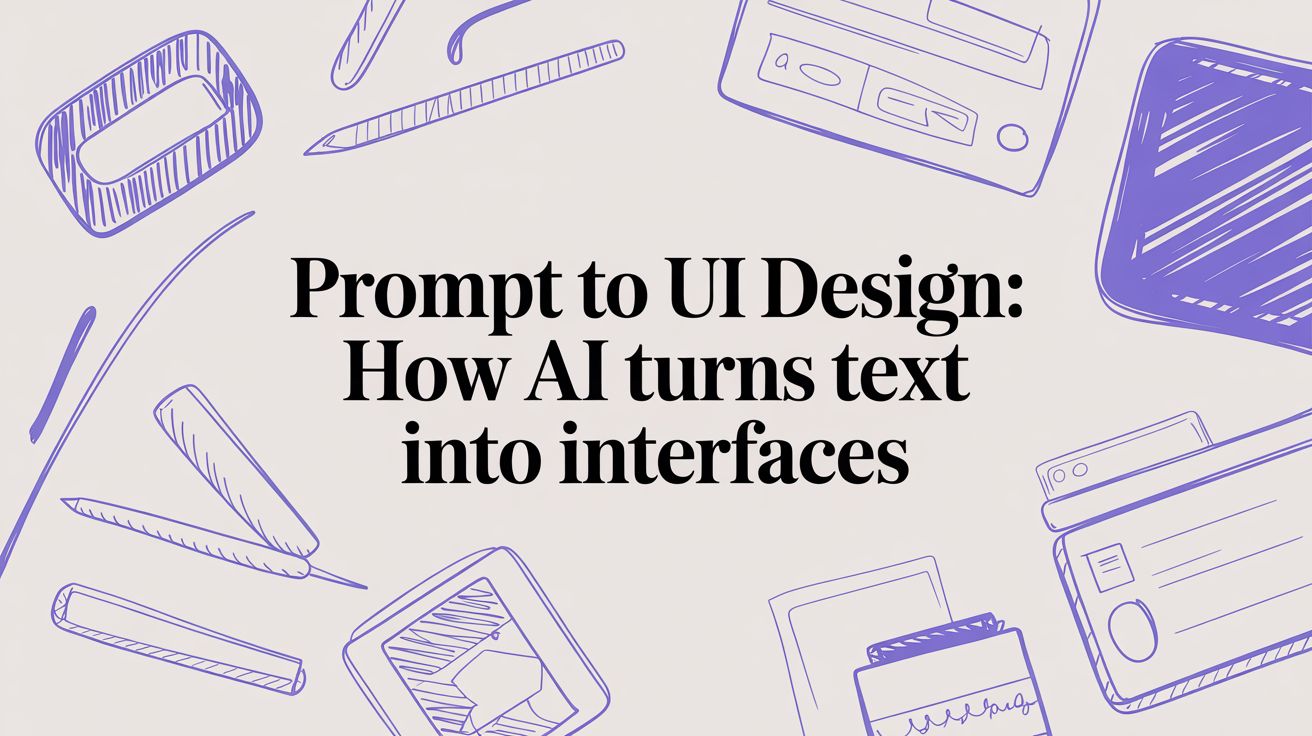 Prompt to UI Design: How AI Turns Text Into Interfaces