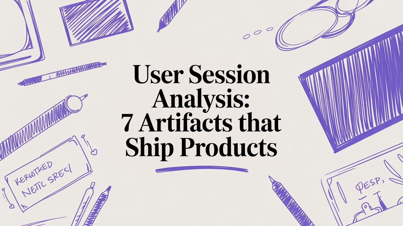User Session Analysis: 7 Artifacts That Ship Products