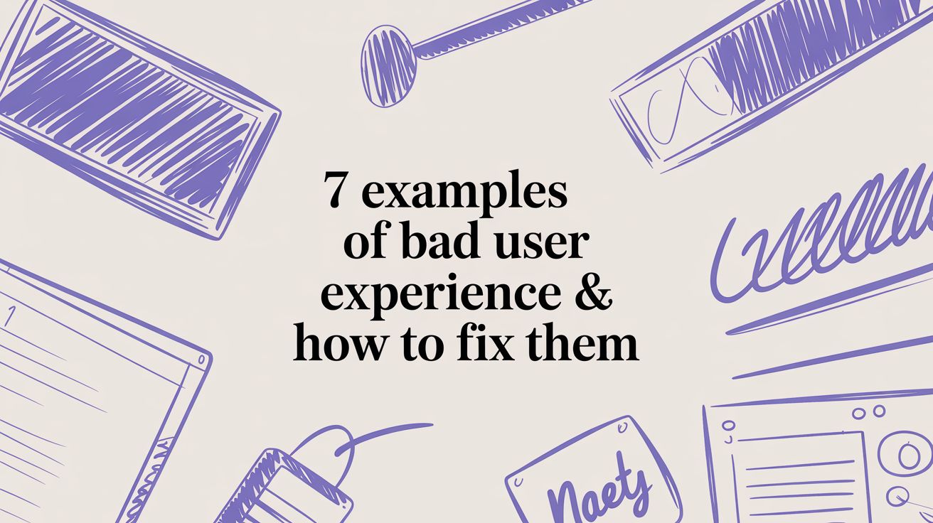7 Examples of Bad User Experience & How to Fix Them