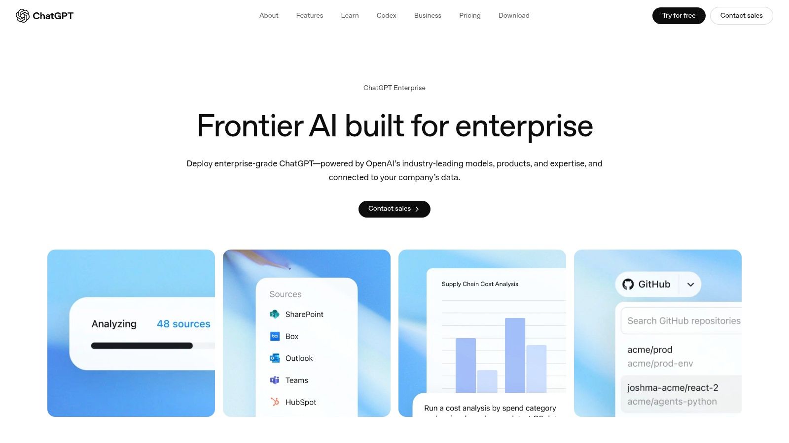 OpenAI ChatGPT (Business / Enterprise)