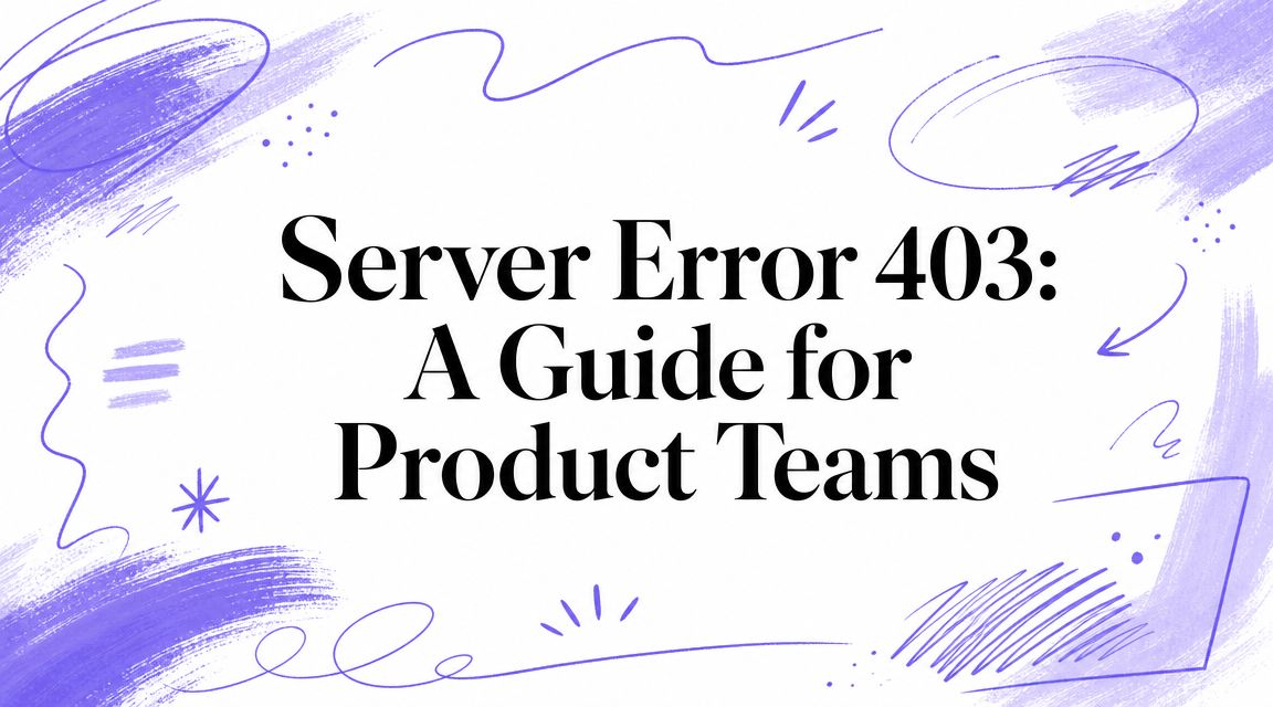 Server Error 403: A Guide for Product Teams