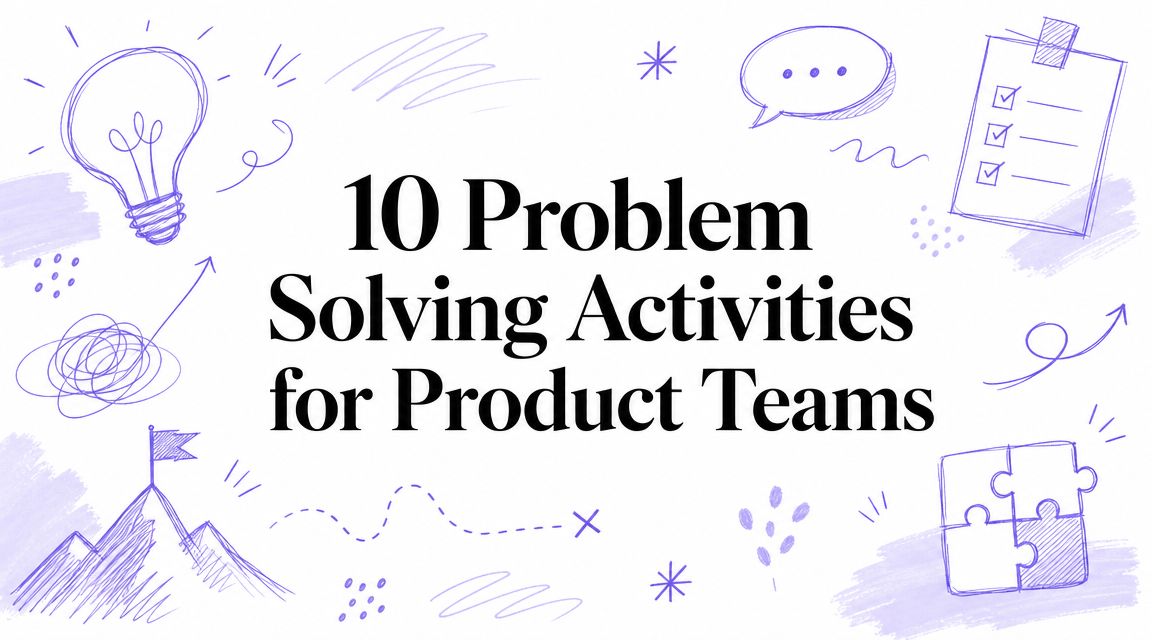 10 Problem Solving Activities for Product Teams