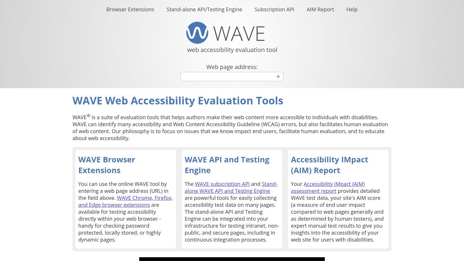 WAVE by WebAIM