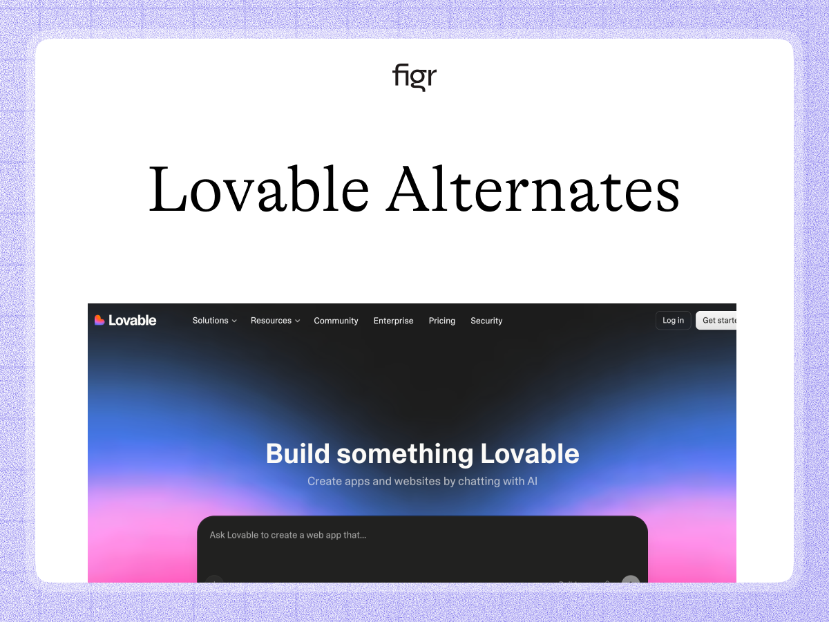 Best Lovable Alternative for Product Design (2026)
