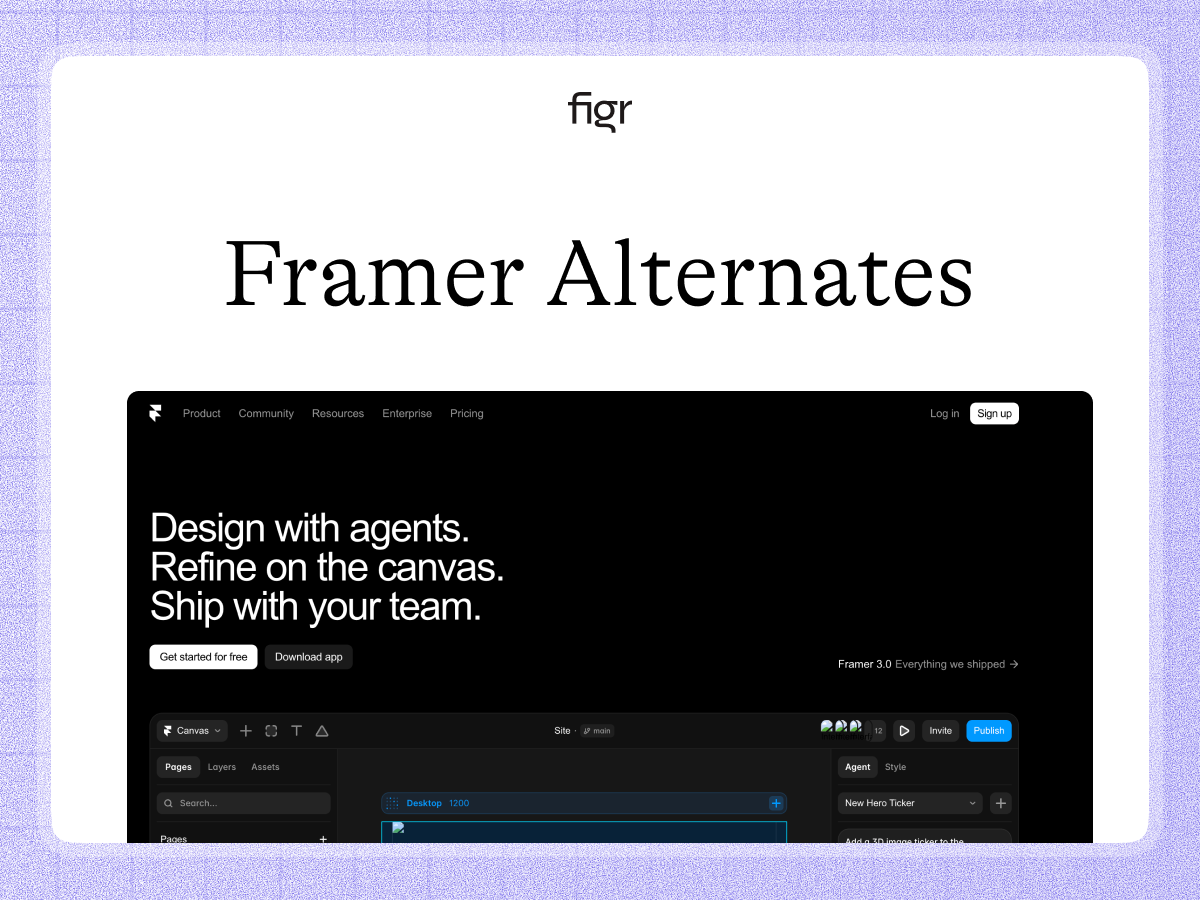 Best Framer Alternative for Product Design (2026)