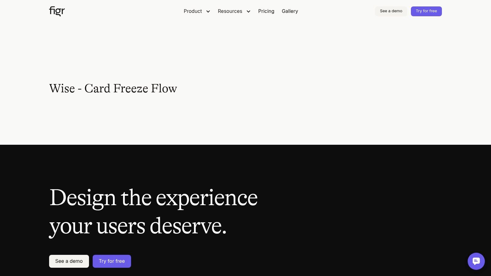 Screenshot from https://figr.design/gallery/wise---card-freeze-flow