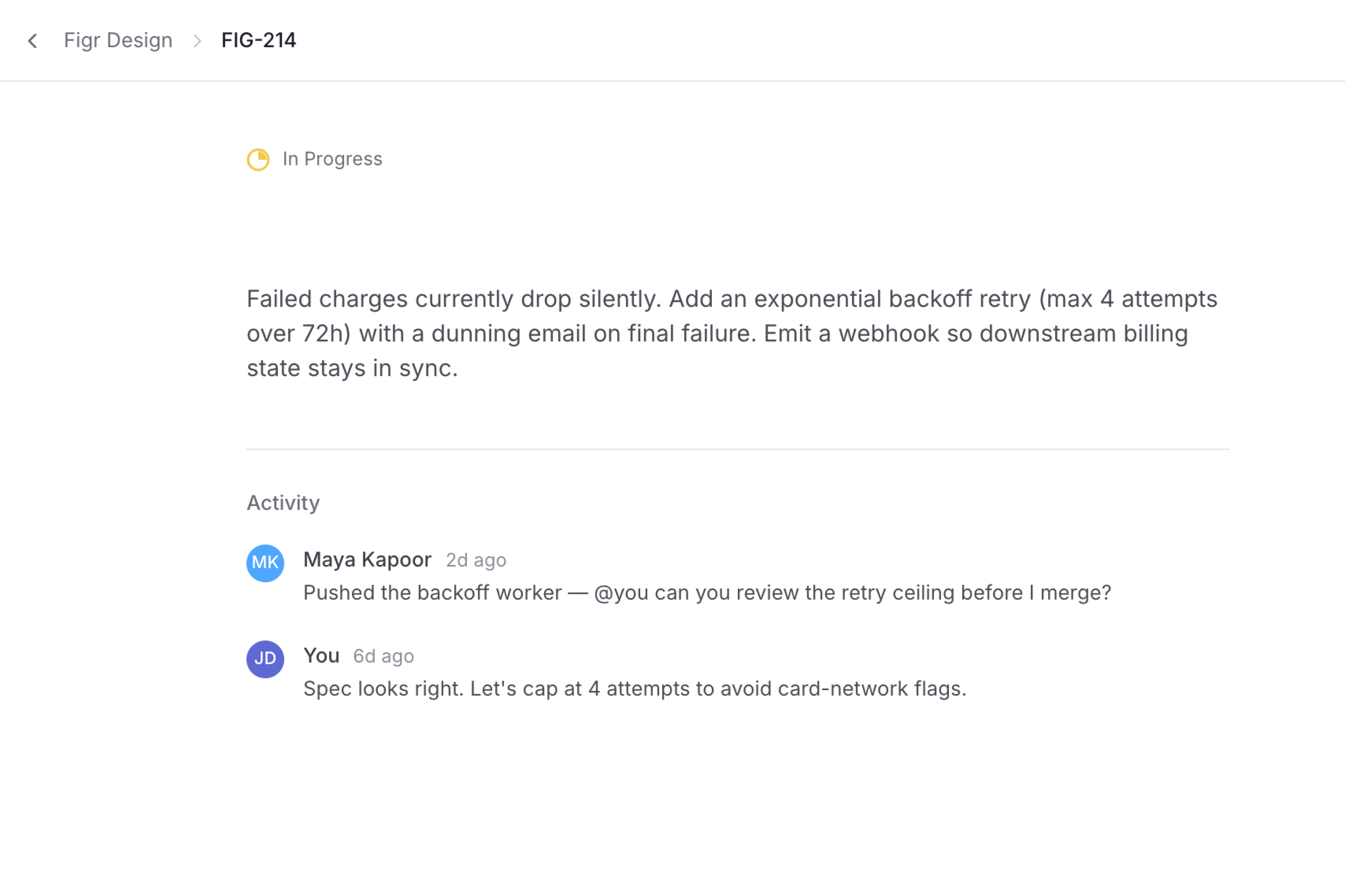 Design catch-up workflow UX