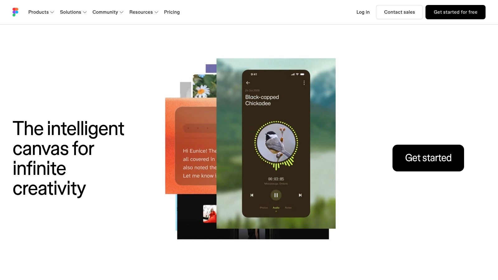 Screenshot of Figma interface with prototype connections, components, and collaboration comments