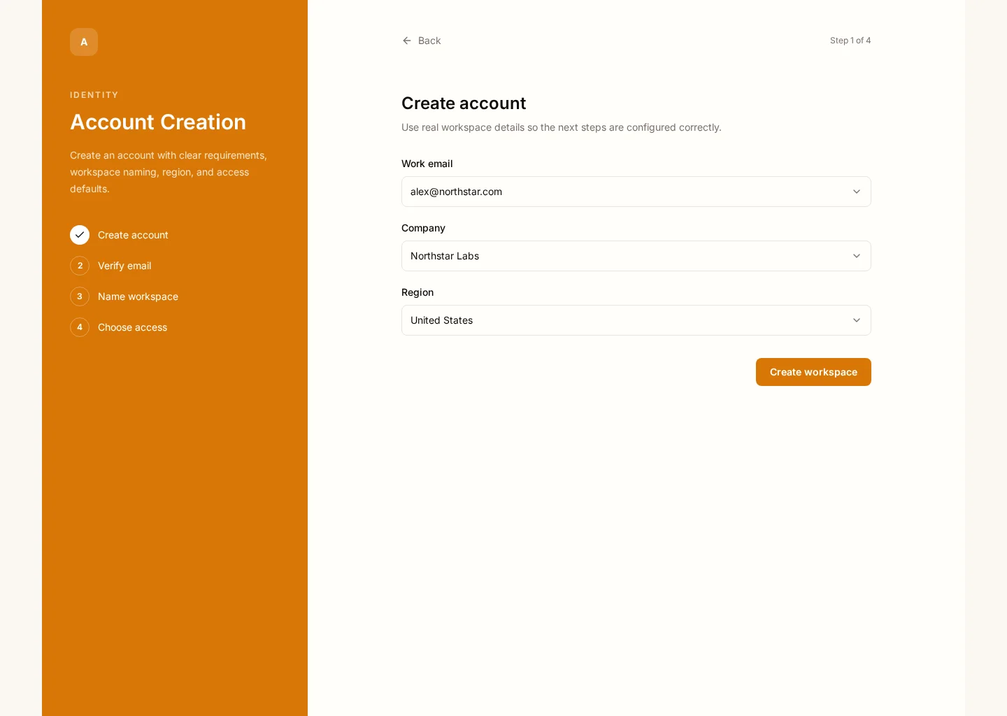 Account Creation