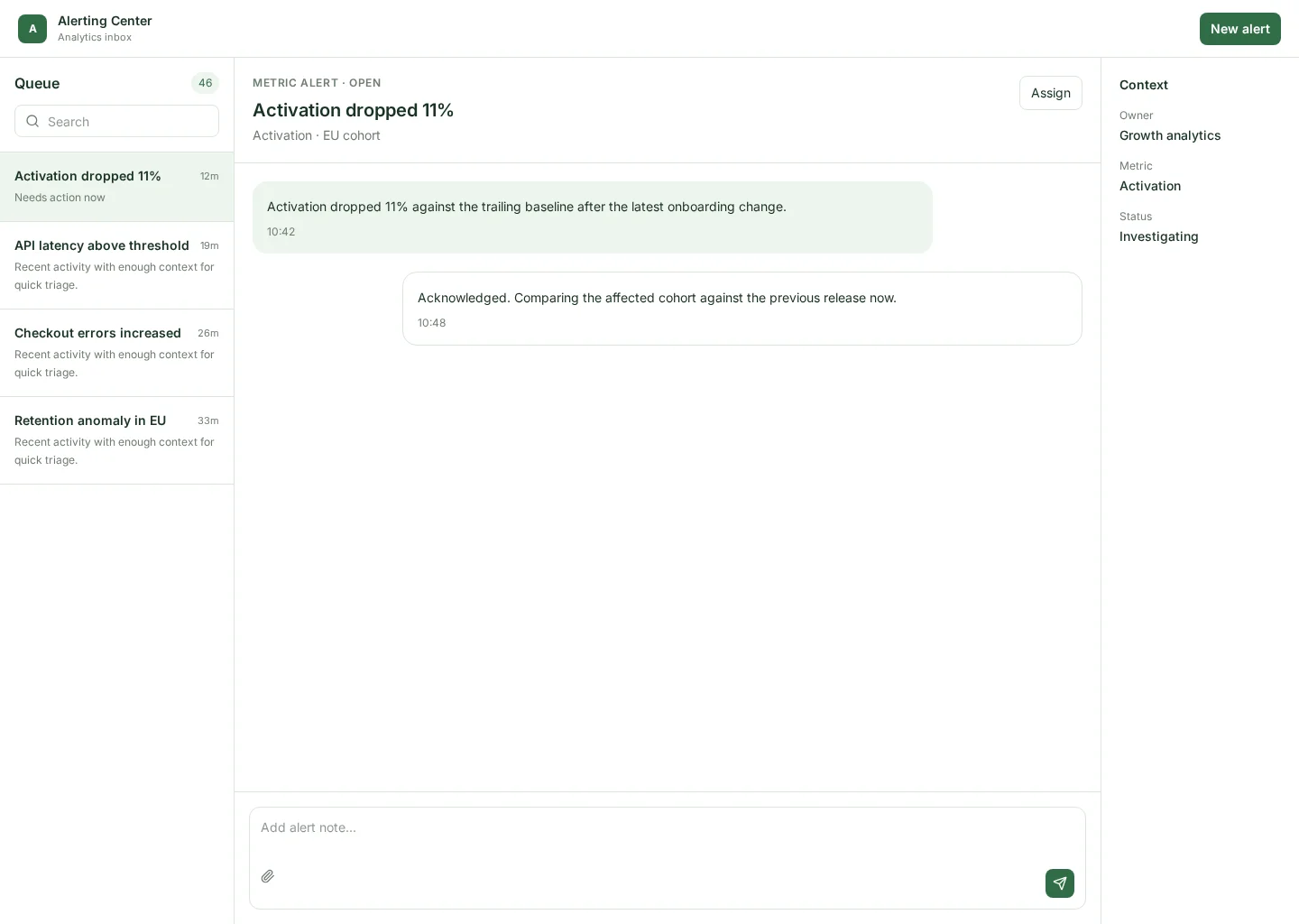 Alerting Center