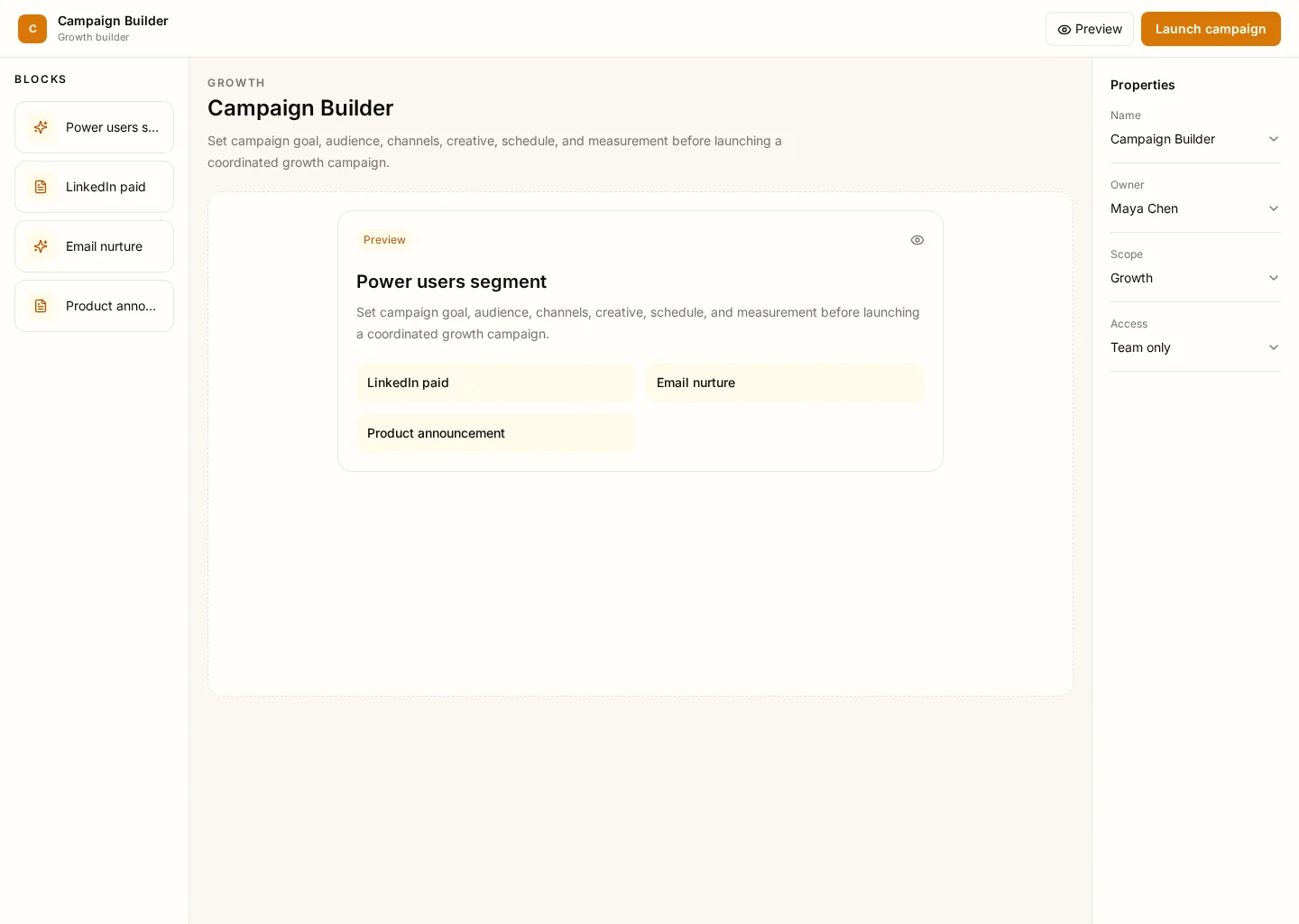 Campaign Builder