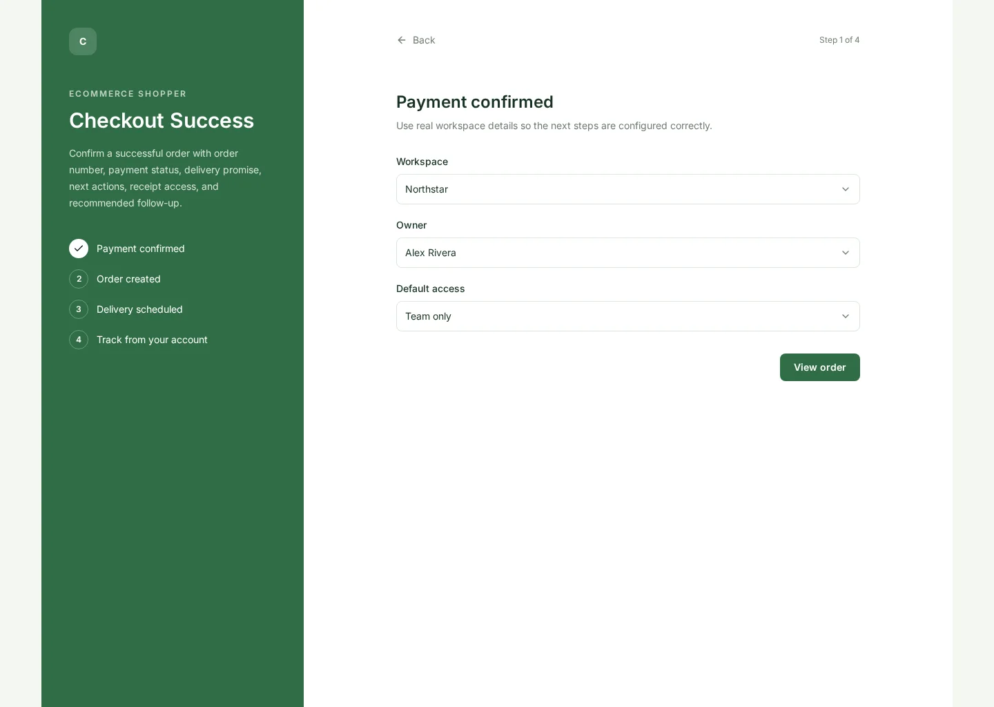 Checkout Success