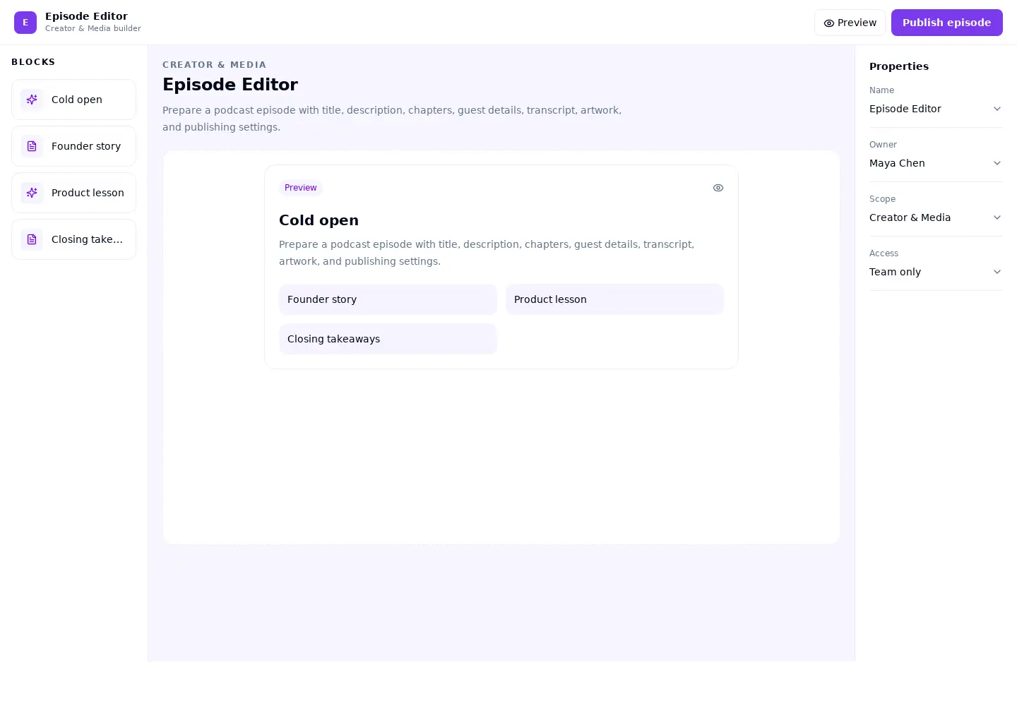 Episode Editor